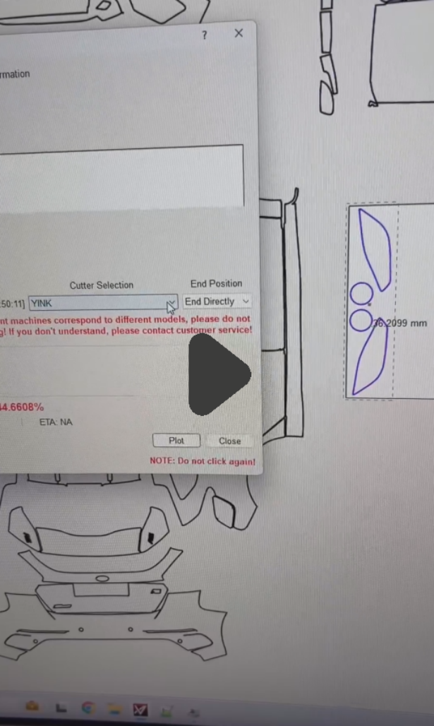 How to quickly cut out a BMW headlight film using YINK SMART SOLUTION