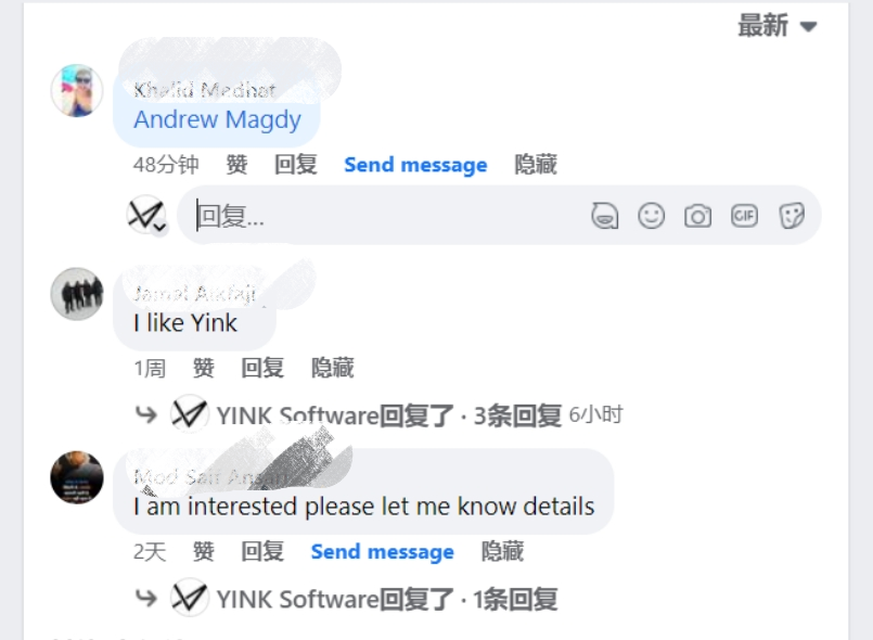 Facebook customer reviews