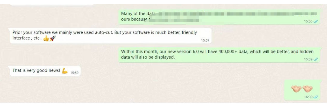 The software has a user-friendly interface and comprehensive data.