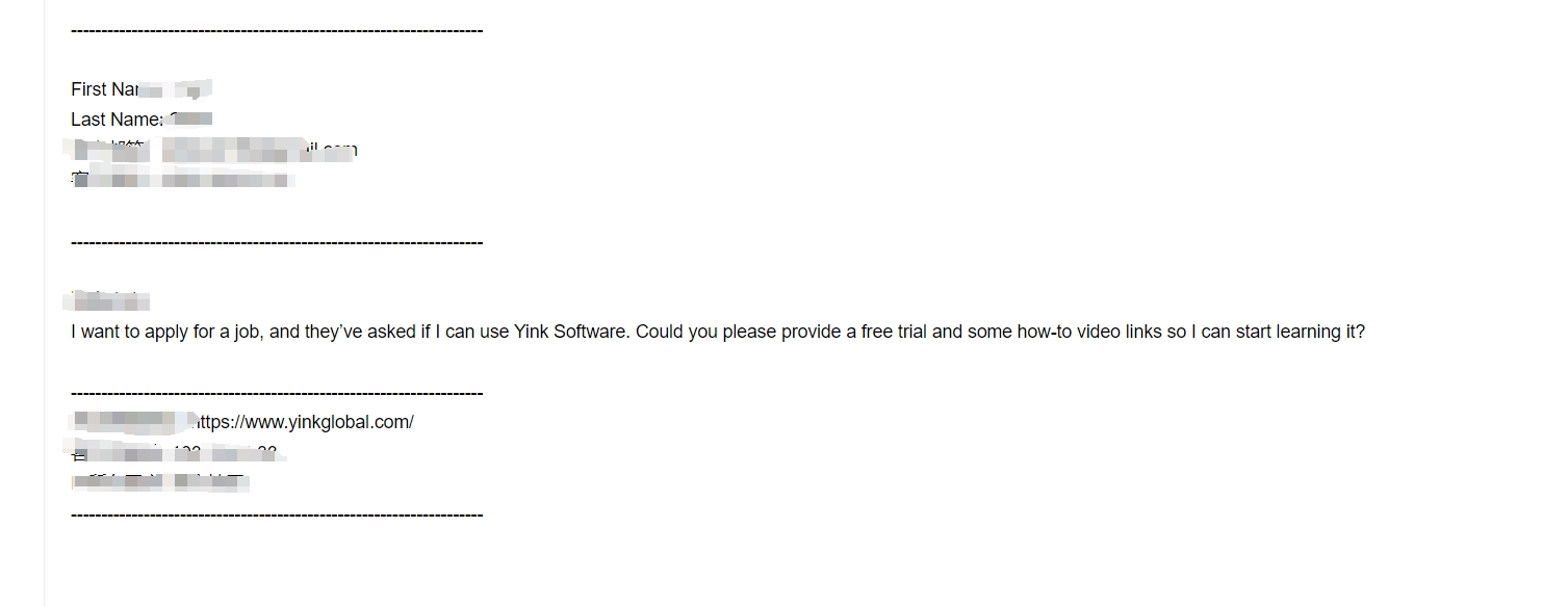 You can't find a job if you don't know how to use the YINK software.