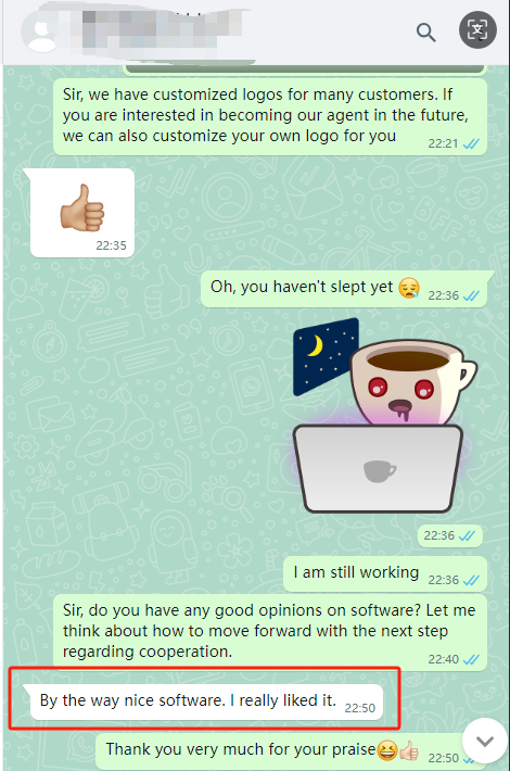 By the way nice software