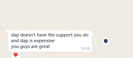 d-p is expensive and no support